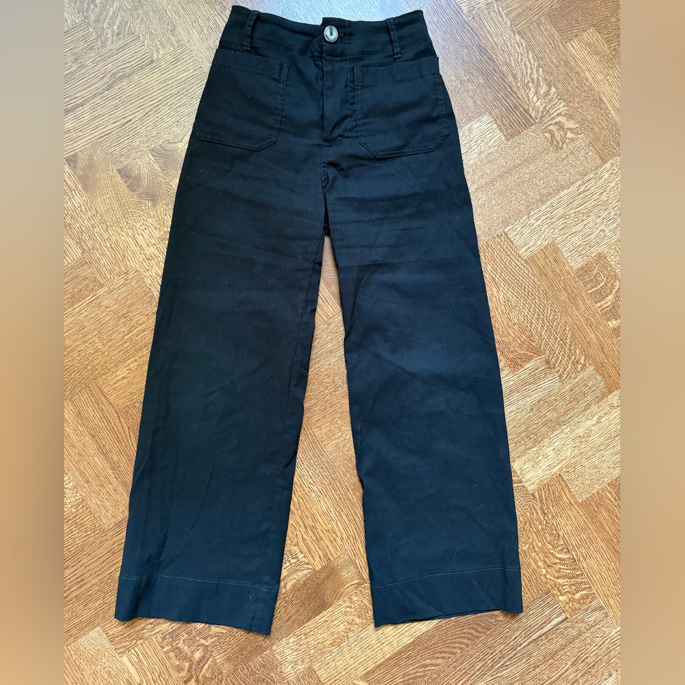 Anthropologie Black Wide Leg Pants in the very popular magic fabric
